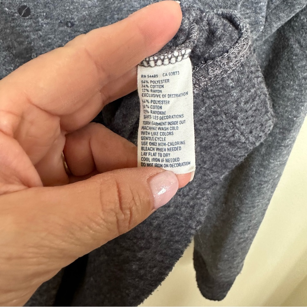 American Eagle Gray Pullover Sequined Sweatshirt … - image 8